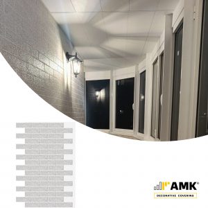 AMK – Light Grey Brick-Like Wall Covering 002