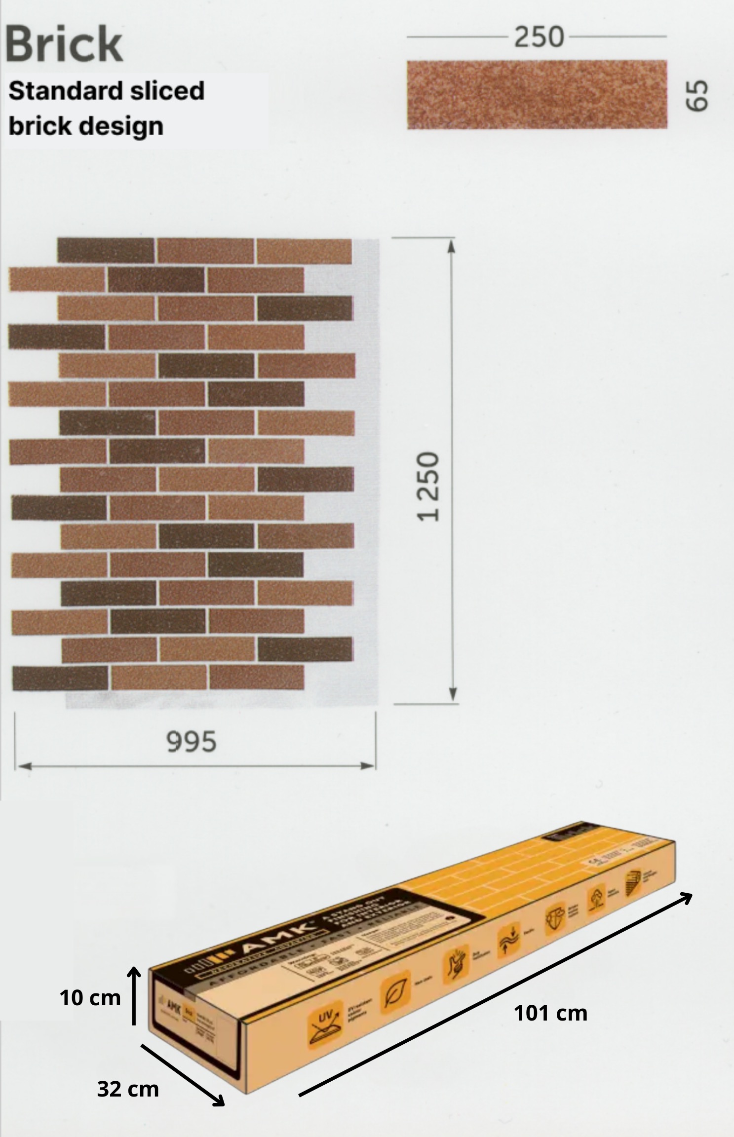AMK - Red Brick-Like Wall Covering MIX 410 - Image 3